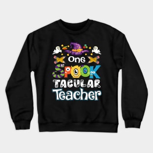 One Spook Tacular Teacher Halloween Crewneck Sweatshirt